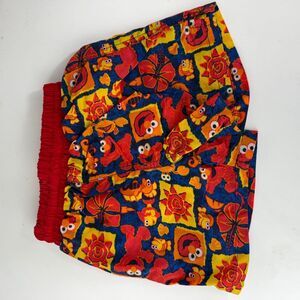 Vintage Sesame Street Elmo Swim Trunks Size 12 Months F